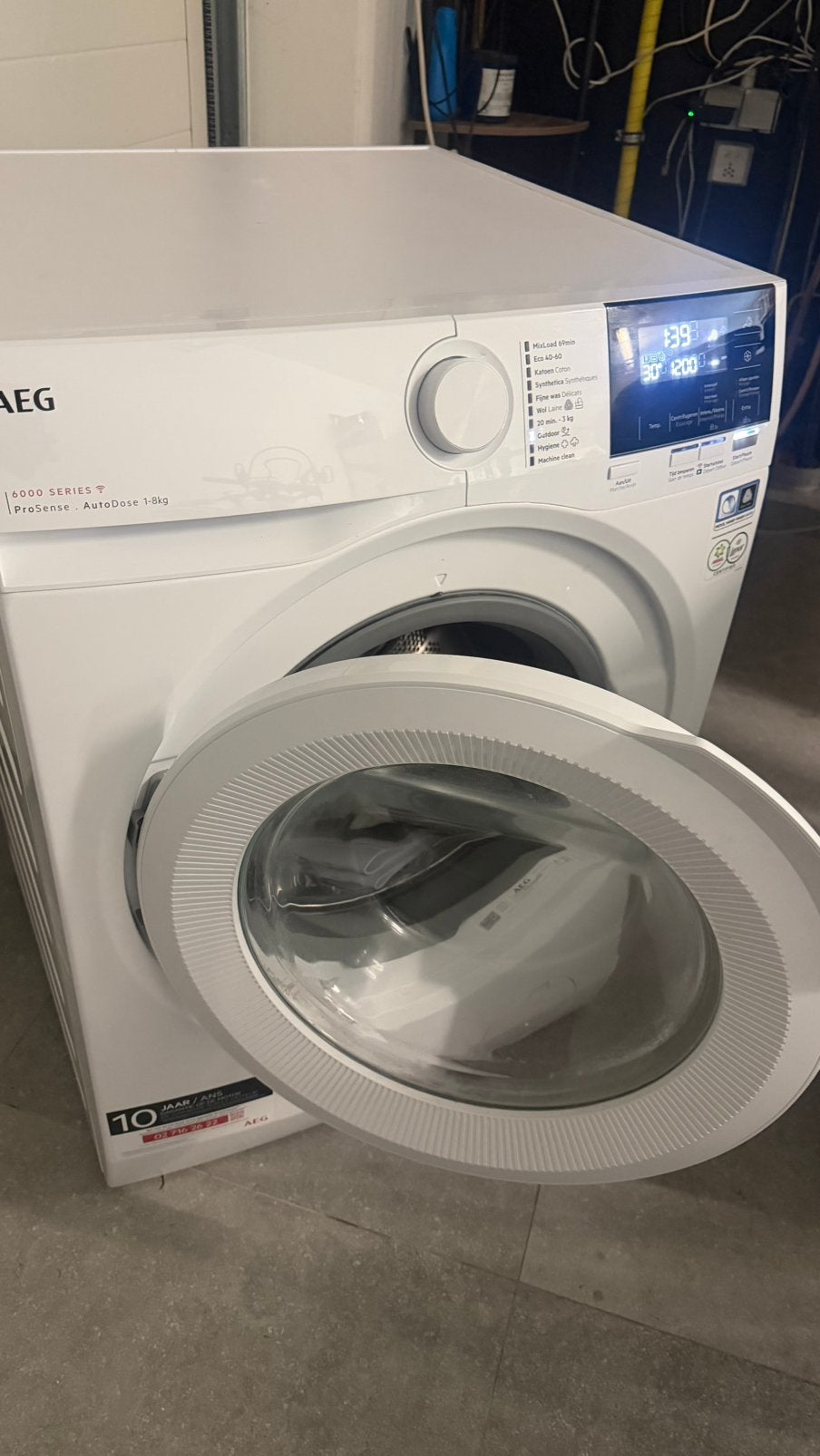 AEG Wasmachine en AEG Warmtepomp Droogkast, Elektronische apparatuur, Ophalen, Zo goed als nieuw