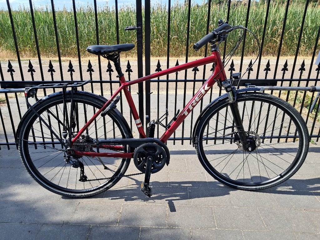 Herenfiets/citybike TREK, Fietsen en Brommers, Versnellingen, Zo goed als nieuw, 57 tot 61 cm, Schijfrem