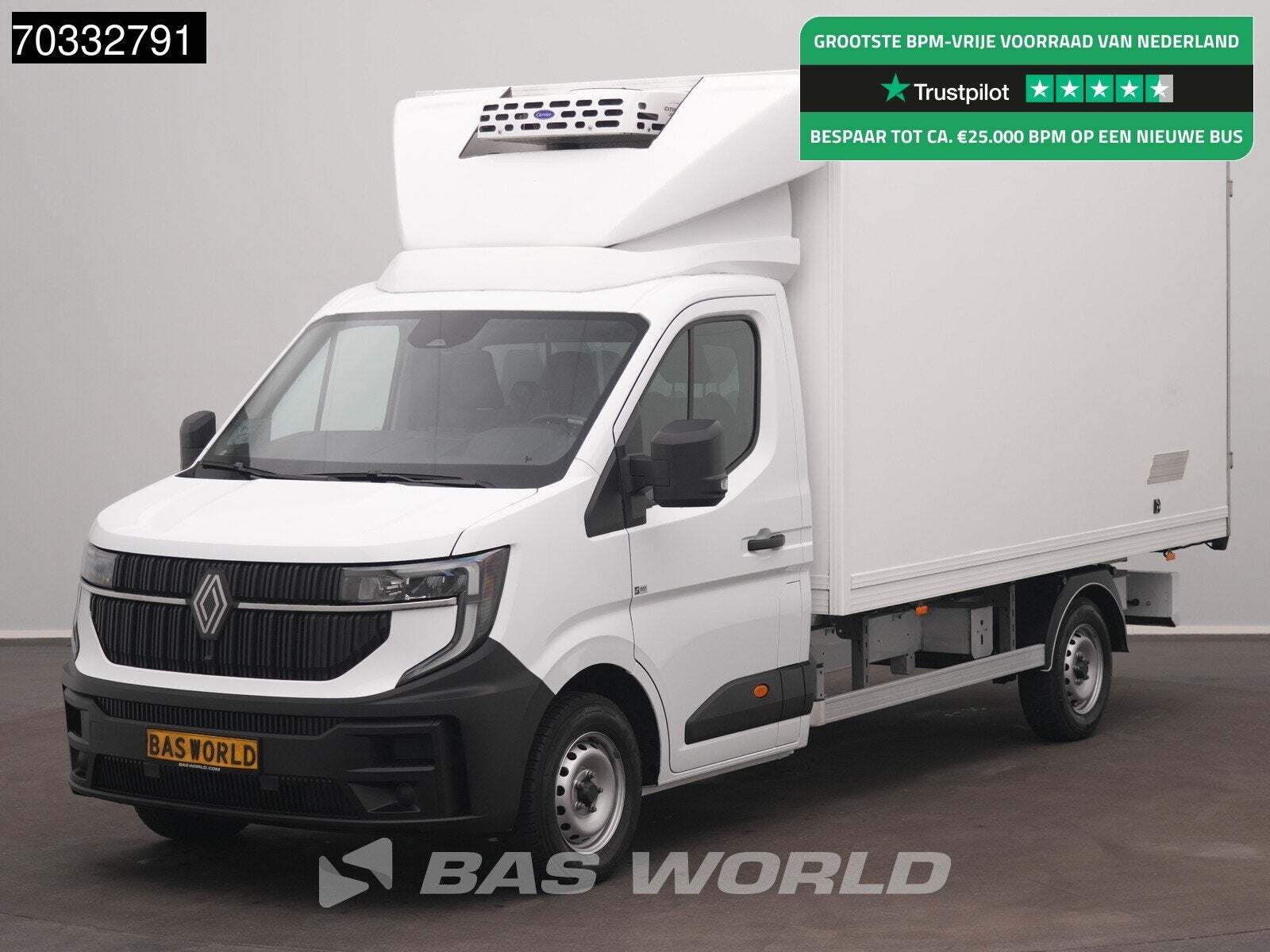 Renault Master 170PK Automaat Koelwagen Carrier Achterdeuren, Auto's, Automaat, 1998 cc, Stof, Gebruikt