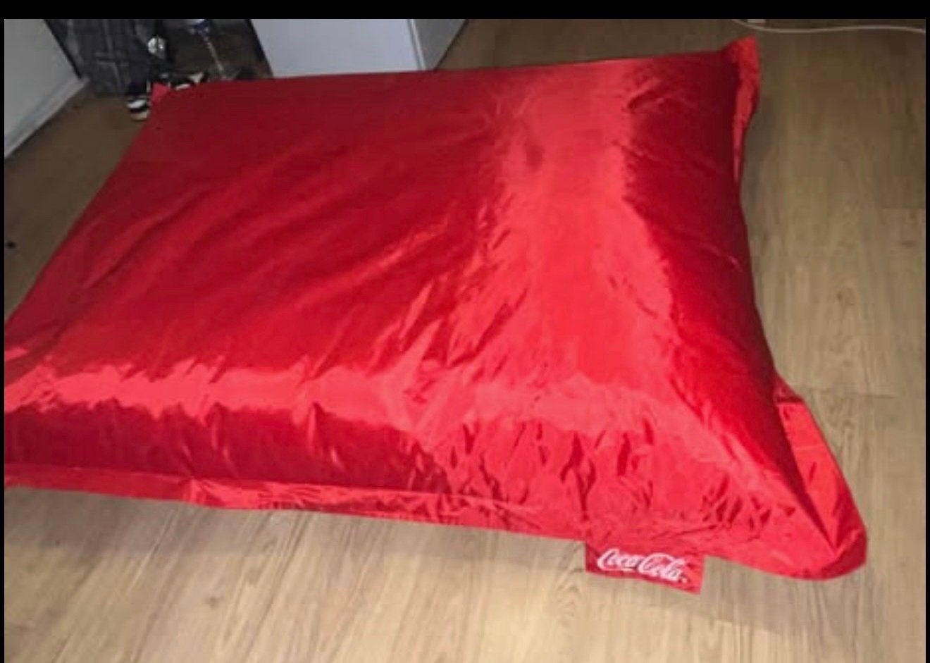 Grand pouf coca cola, Huis en Inrichting, Ophalen, Zo goed als nieuw, Rood, Zitzak