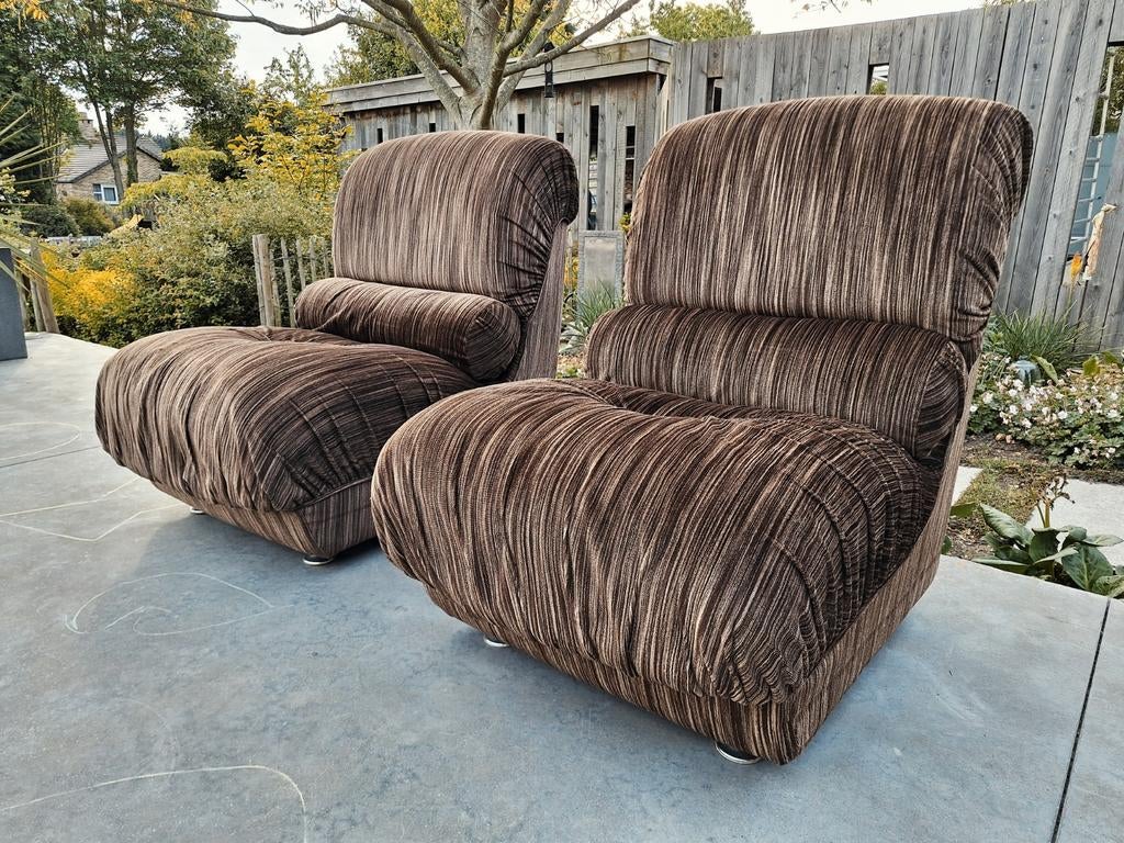 Vintage fauteuils – “Nuvolone” Rino Maturi voor Mimo Padova, Enlèvement