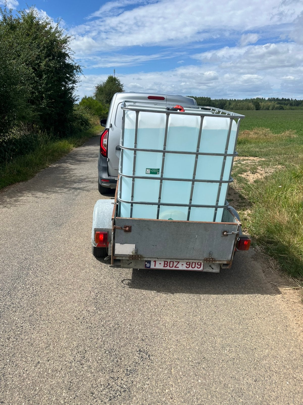 Remorque cubi, Enlèvement, Comme neuf