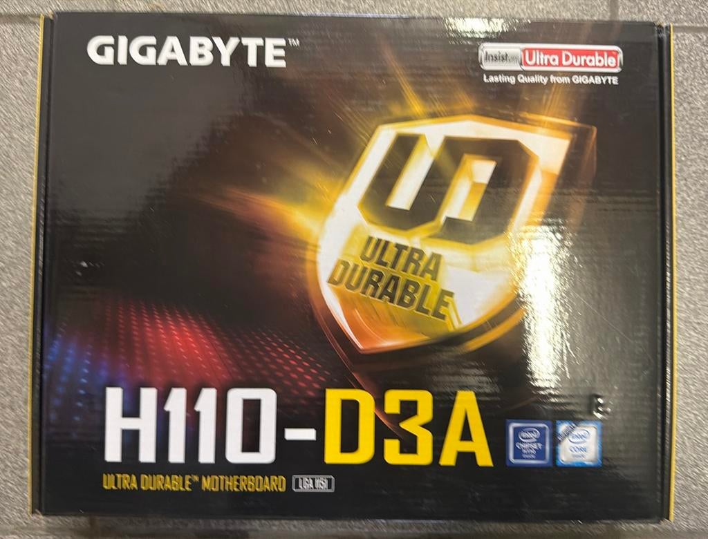 Gigabyte H110-D3A LGA1151 DDR4 Moederbord – Ultra Durable, Computers en Software, Ophalen of Verzenden, Zo goed als nieuw, Intel