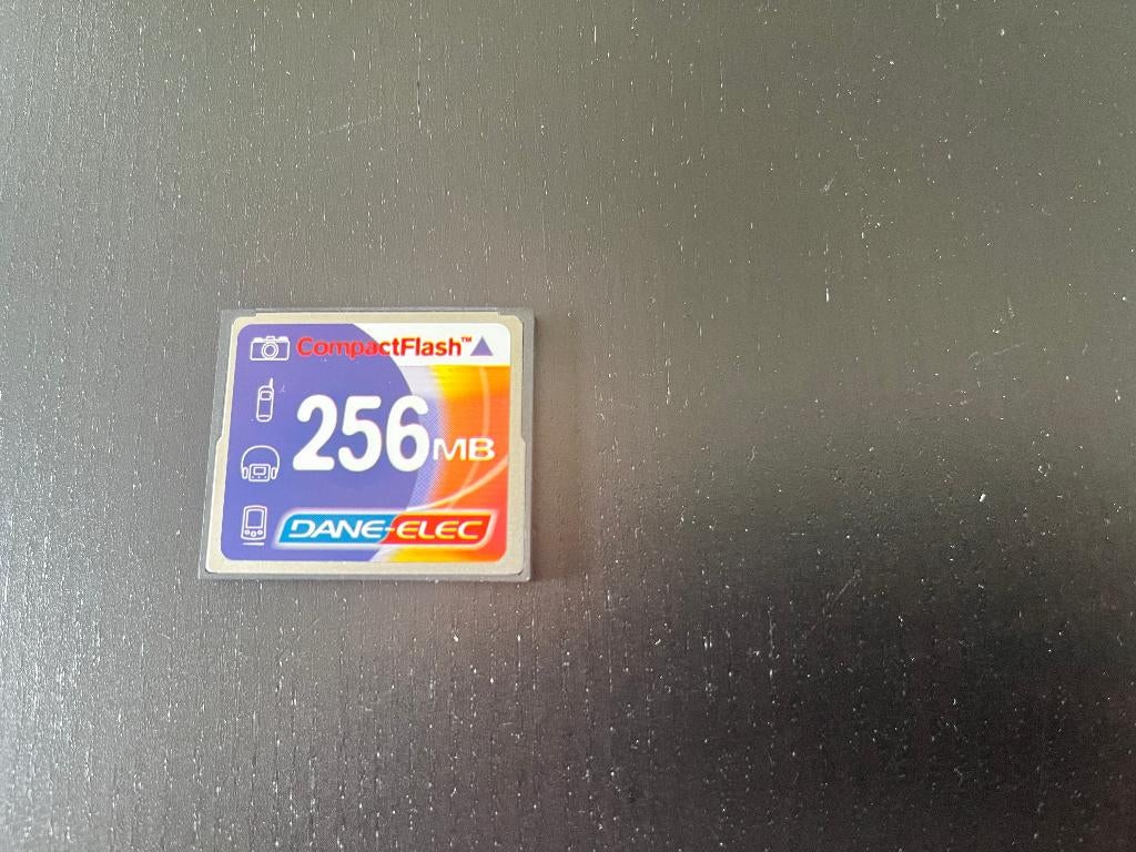 Carte Mémoire Compact Flash 256 MB Dane-Elec, Enlèvement ou Envoi, Reconditionné, Compact Flash (CF), Moins de 2 GB