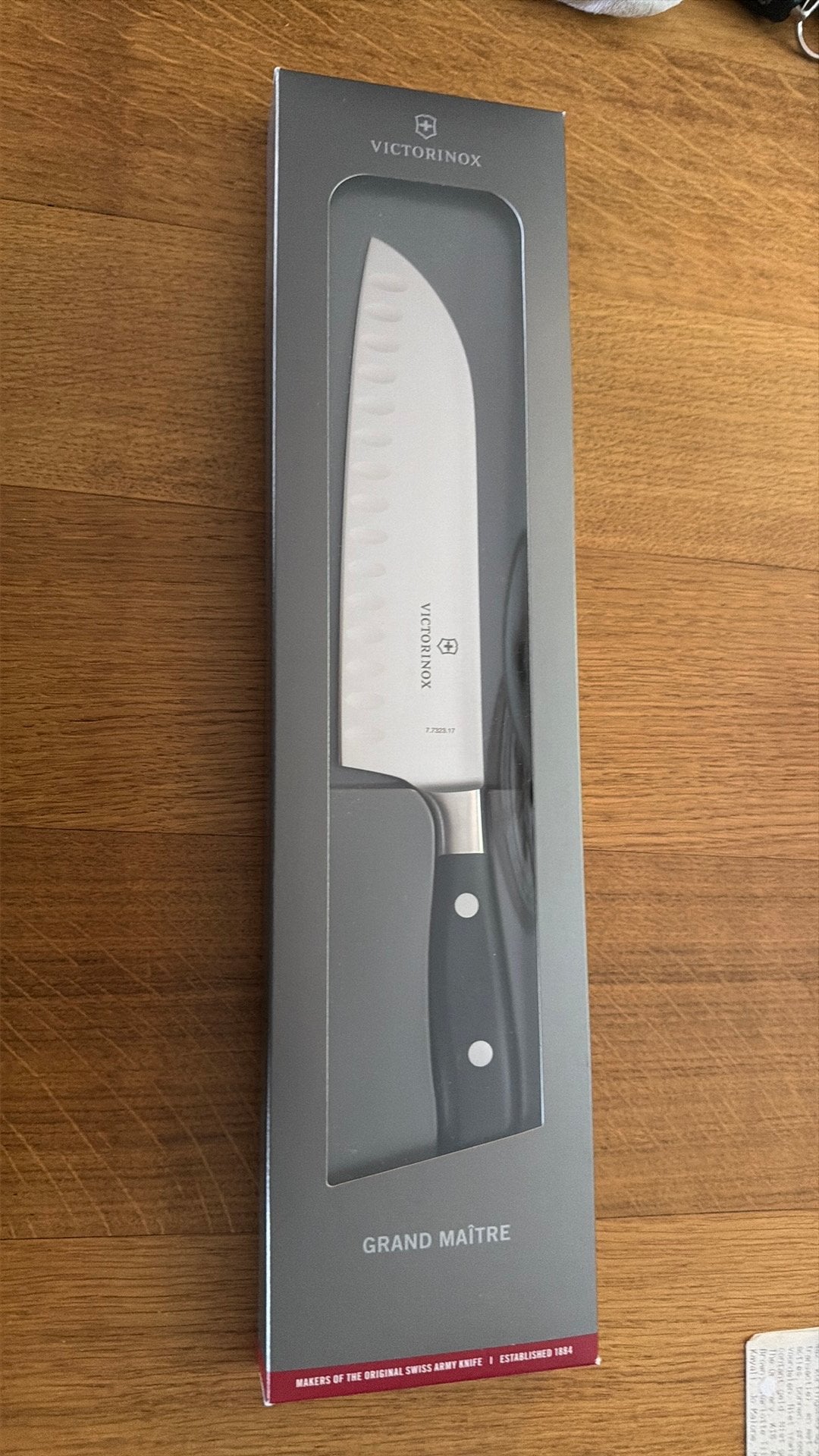 Santoku 17cm, Ophalen of Verzenden, Zo goed als nieuw