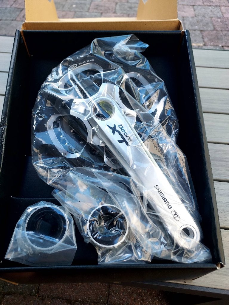 XT crankstel FC770 nieuw, Fietsen en Brommers, Fietsonderdelen, Ophalen of Verzenden, Nieuw, Crankstel of Pedalen, Chimano