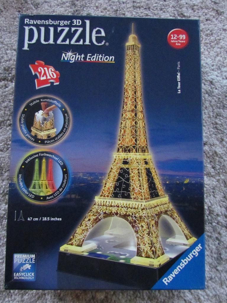 3D-puzzel Eiffeltoren van Ravensburger, Ophalen of Verzenden, Minder dan 500 stukjes, Zo goed als nieuw, Rubik's of 3D-puzzel