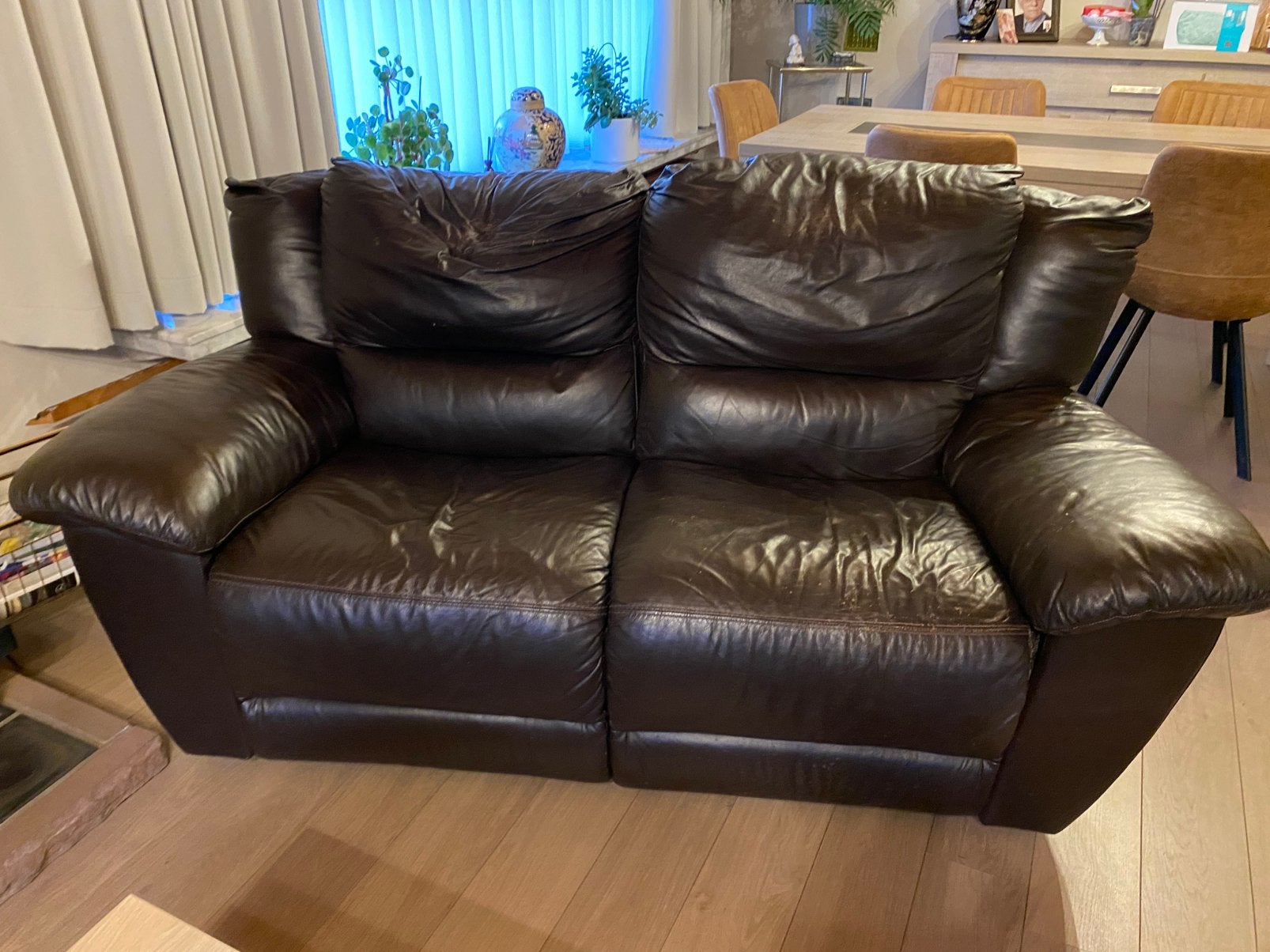 Salon 3 en 2 zit, Huis en Inrichting, Ophalen, Gebruikt, Rechte bank