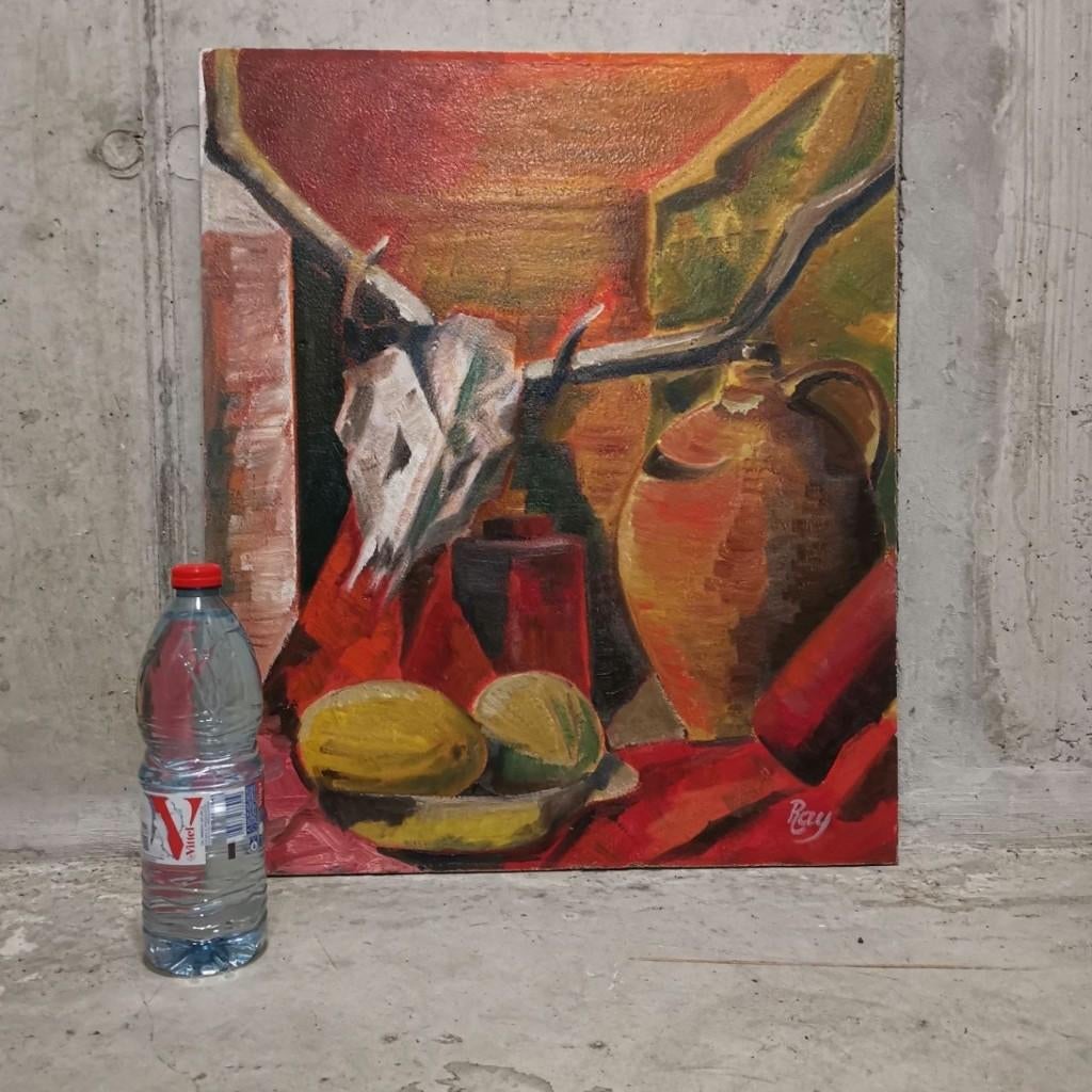 Nature morte Vanitas avec un crâne de cerf - Ray, Enlèvement
