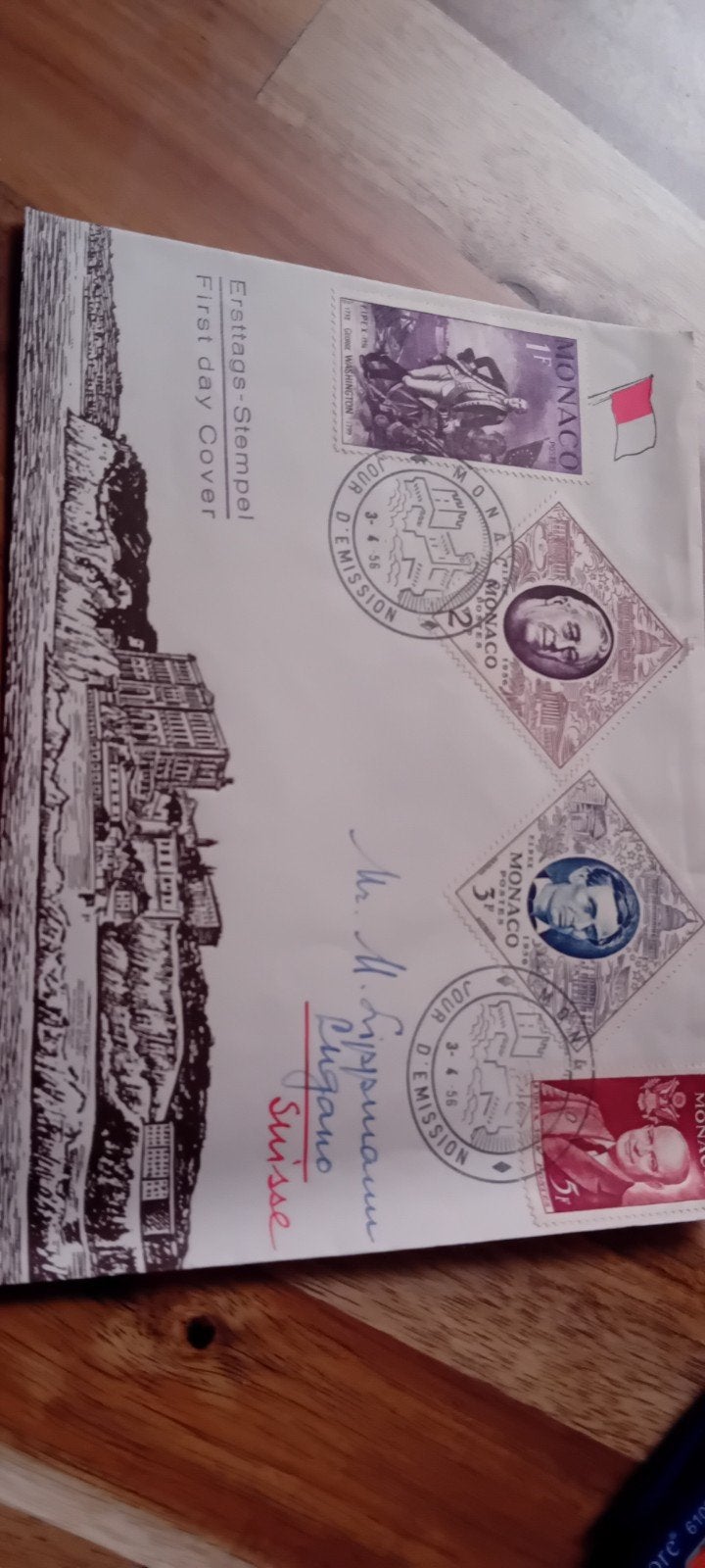 FDC Monaco Premier Jour.  (bieden), Postzegels en Munten, Ophalen of Verzenden