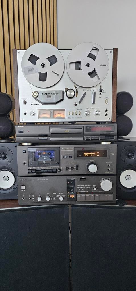 Technics hifi set, Ophalen, Speakers, Akai