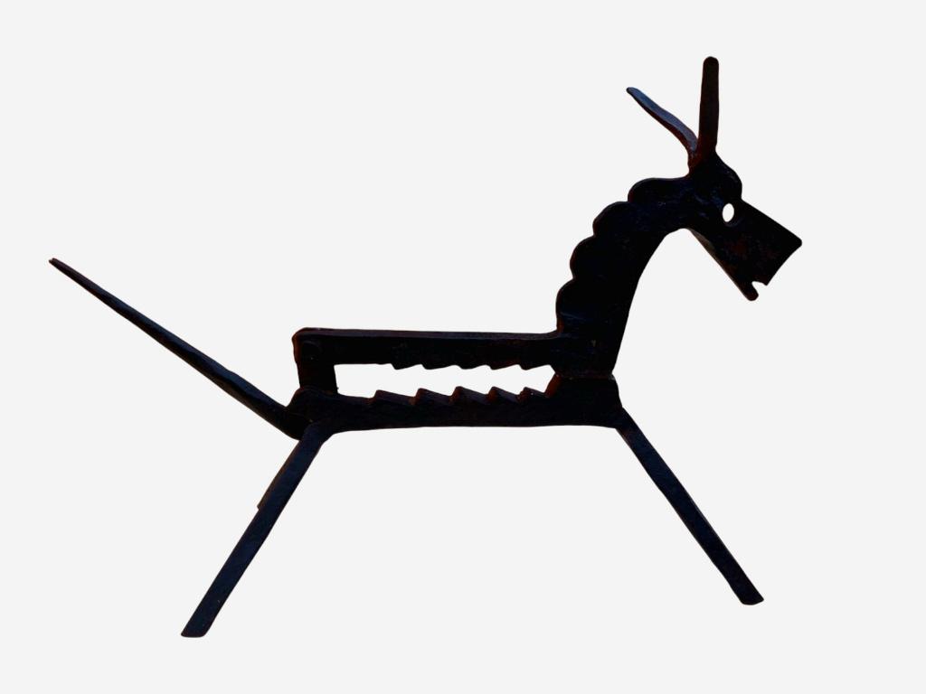 Brutalistische notenkraker met metalen design van 26 cm, Antiek en Kunst, Ophalen
