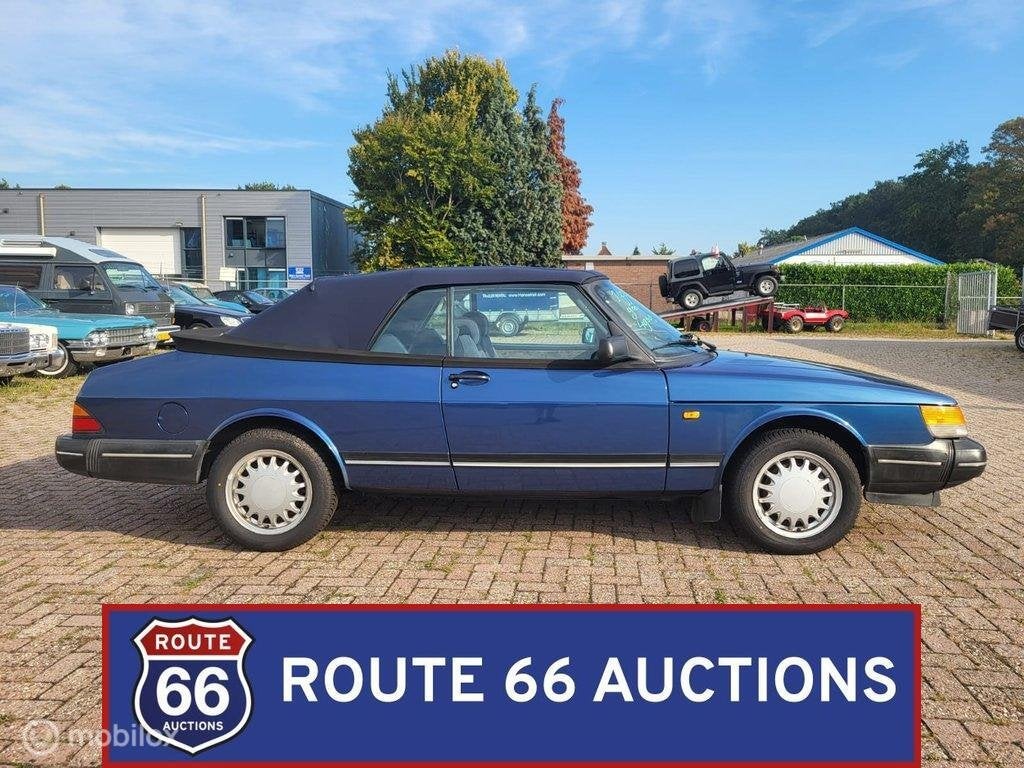 Saab 900i 16 | 1992 | Route 66 Auctions, Auto's, Zwart, Bedrijf, Handgeschakeld, Overige carrosserie