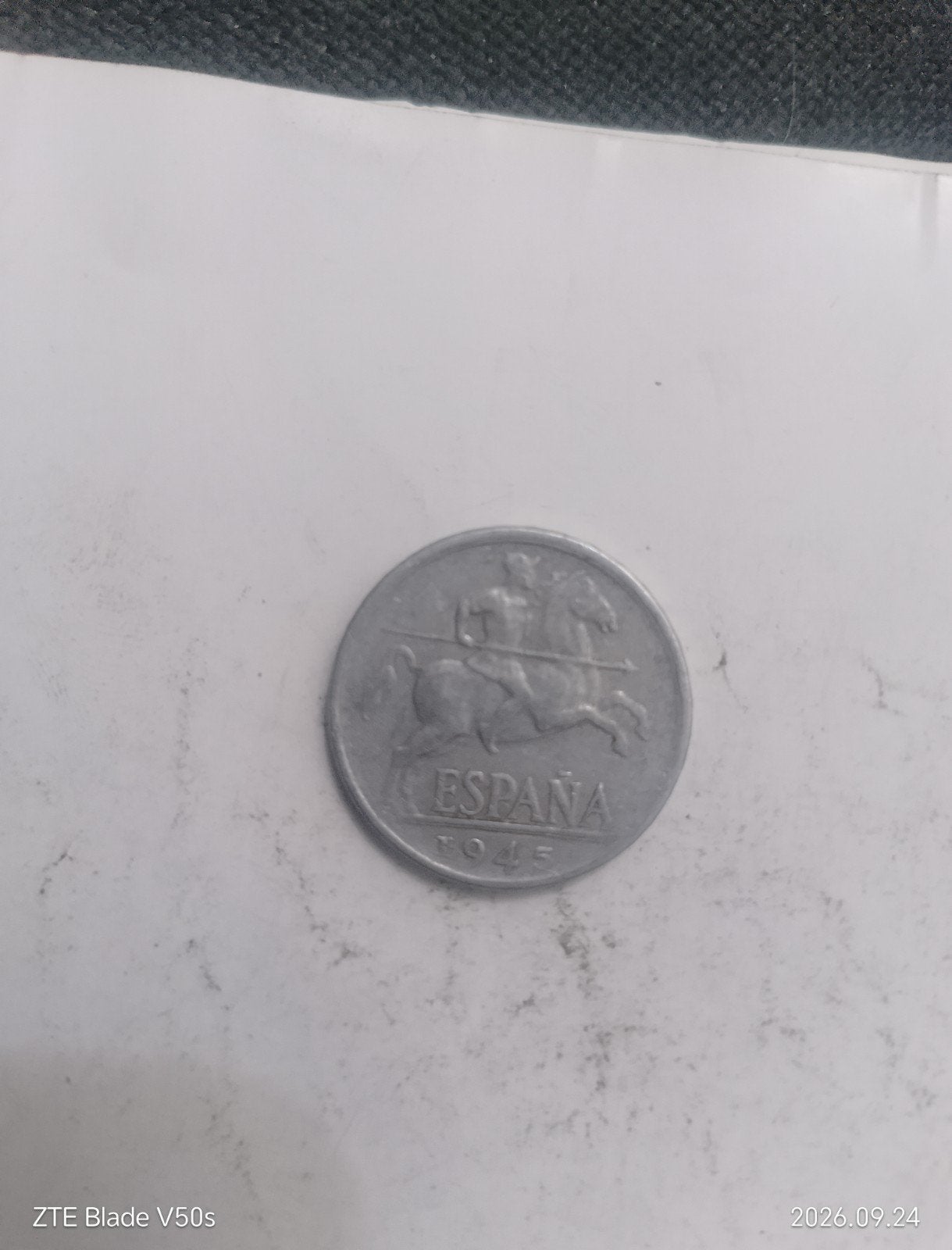 pièce de monnaie espagnole, Enlèvement ou Envoi