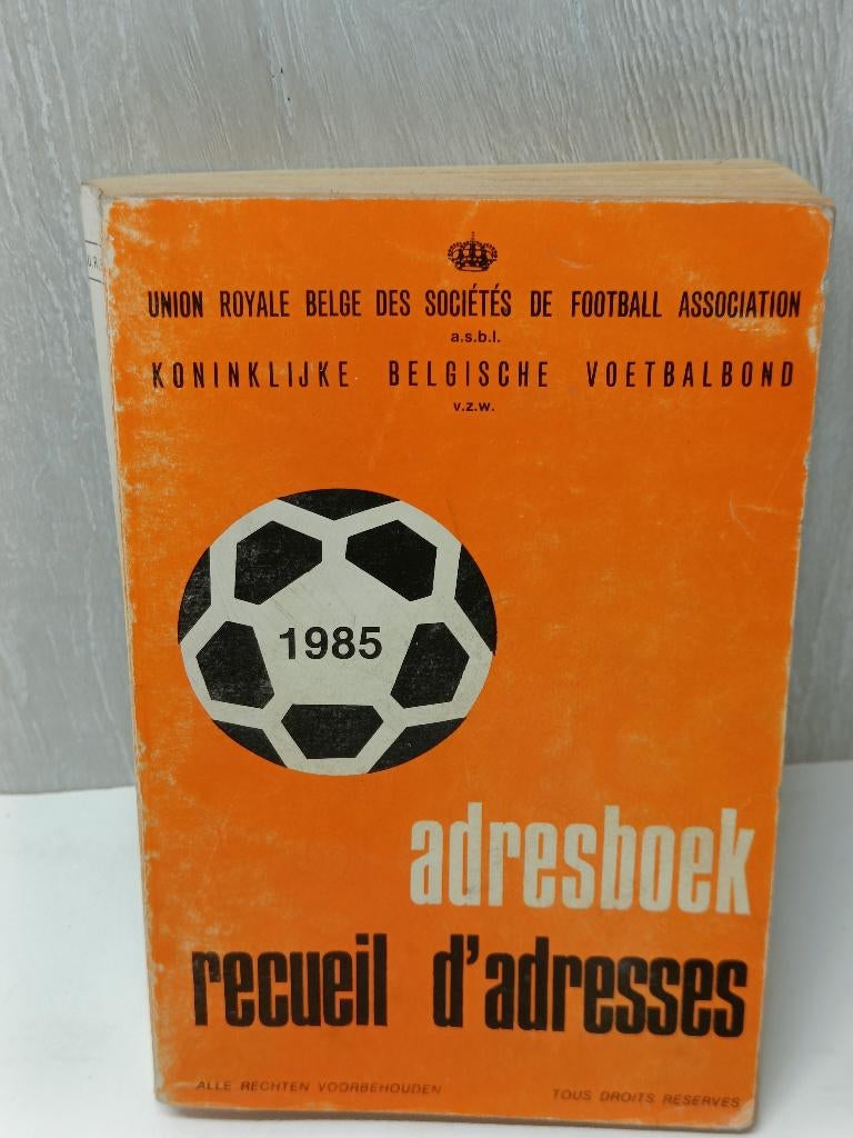 carnet d'adresses 1985 Fédération Royale Belge de Football, Enlèvement ou Envoi, Utilisé