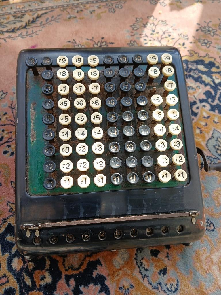 Ancien comptometre , calculatrice mécanique, Enlèvement