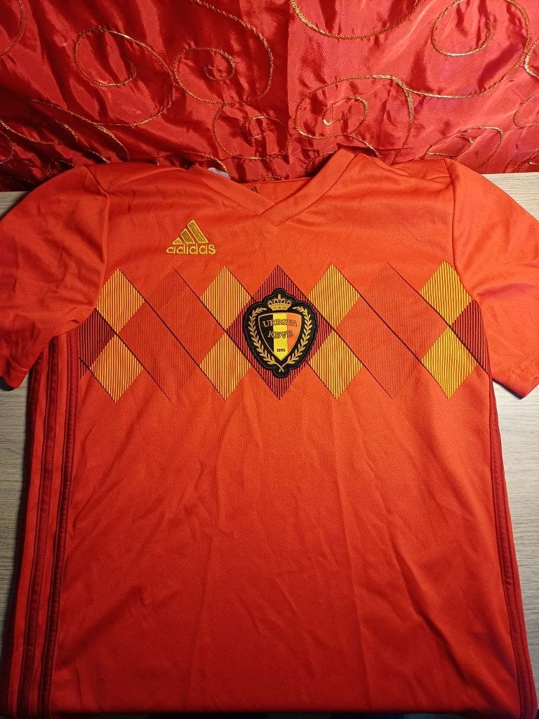 Maillot Belgique Domicile Coupe du Monde 2018 - Adidas, Taille S, Enlèvement ou Envoi, Comme neuf, Maillot