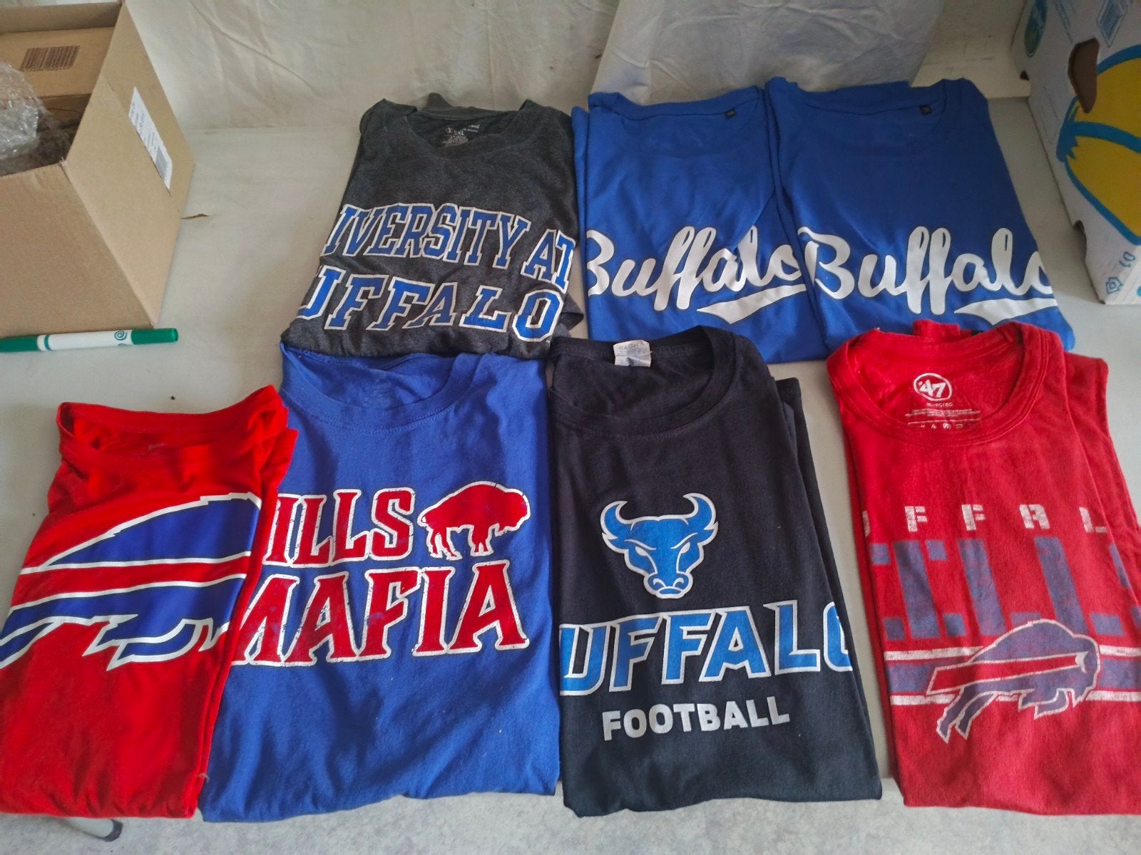 2 T shirts Buffalo XXL + 5 andere Buffalo's, Kleding | Heren, Ophalen, Nieuw, Maat 56/58 (XL)