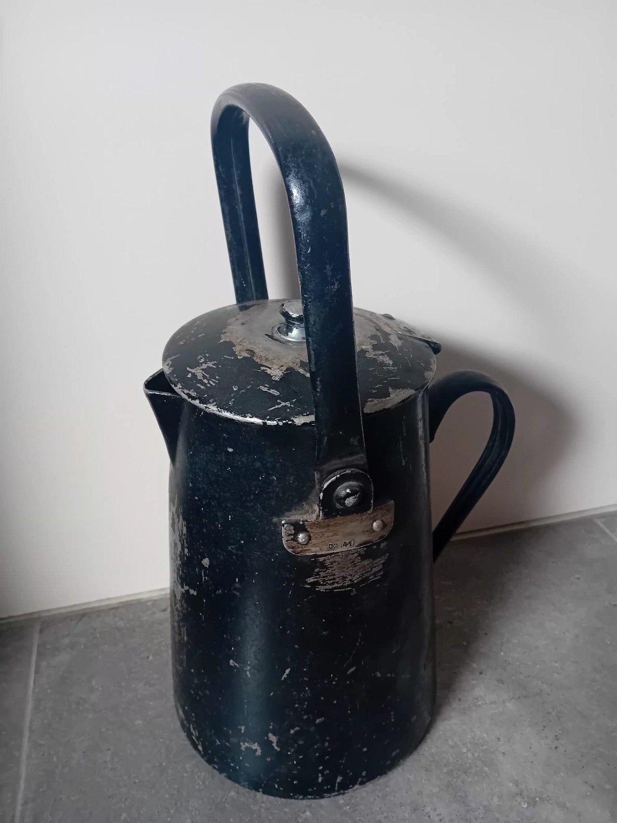 Waterkan aluminium  van de wheremacht wo2, Ophalen