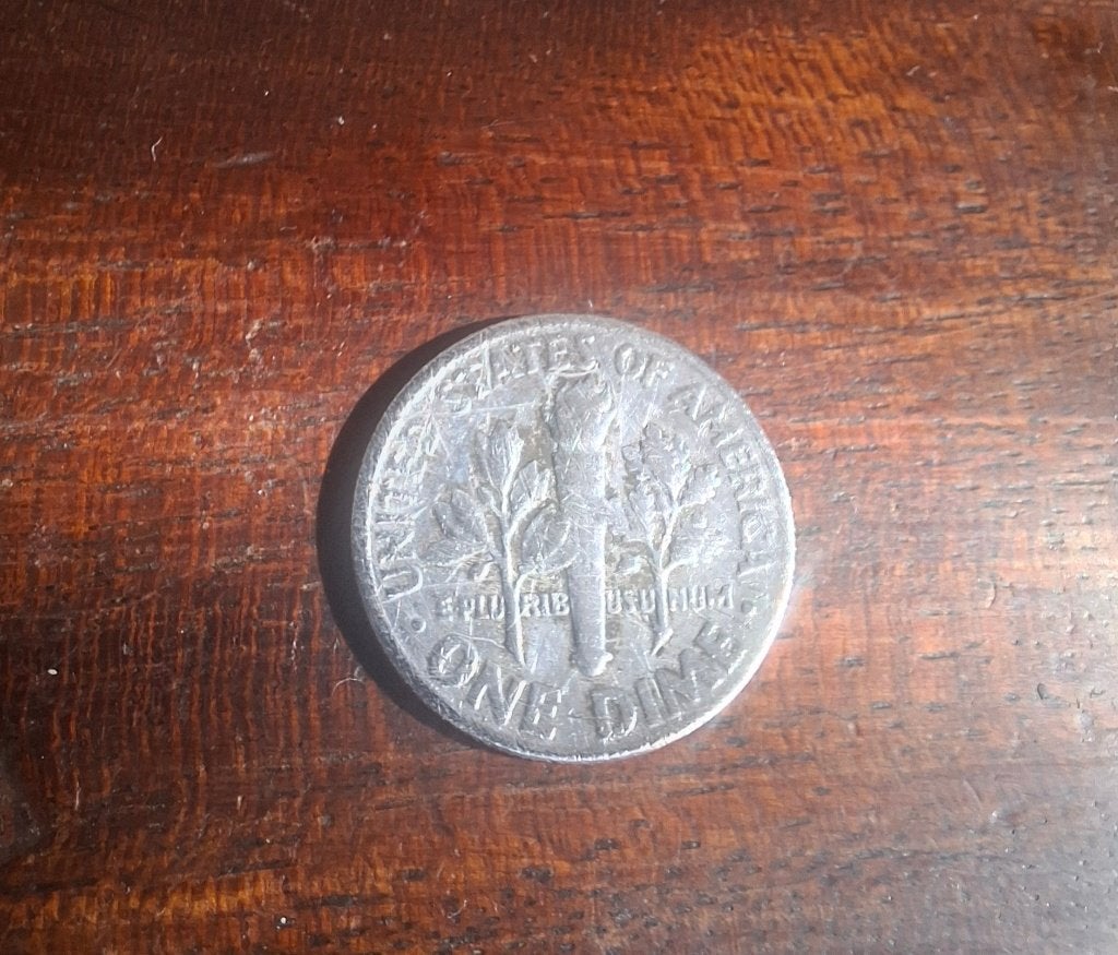 Zilveren one dime 1963 (redelijke staat), Ophalen, Losse munt, Zilver