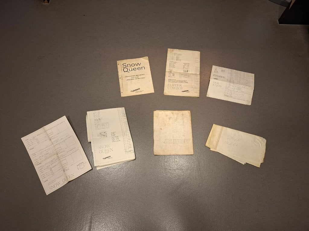Manuel d'utilisation et schémas de Gottlieb Flipper, Pièces ou Jeu en panne, Enlèvement ou Envoi, Gottlieb, Autres types