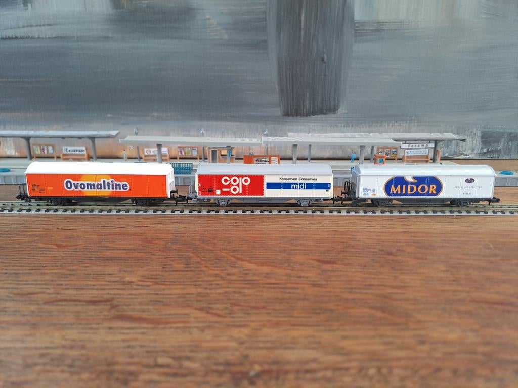 Roco N schaal 3 x schuifwand wagons  sbb cff, Ophalen of Verzenden, Fleischmann