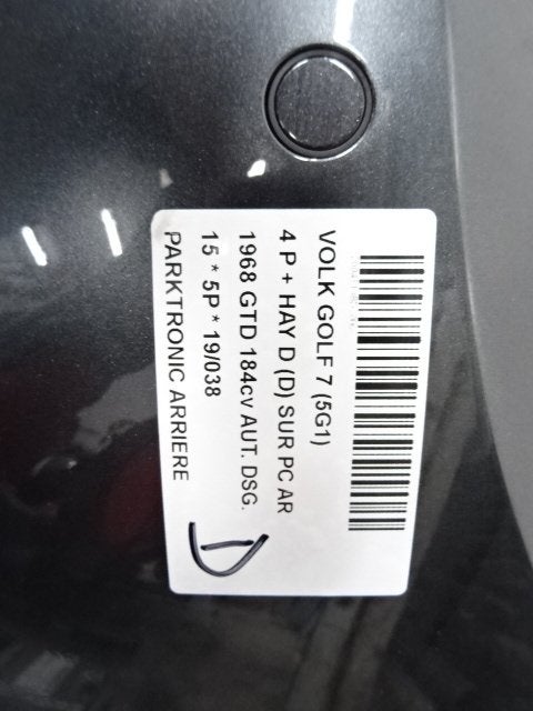 CAPTEUR AIDE AU STATIONNEMENT Volkswagen Golf VII (AUA), Utilisé, Volkswagen