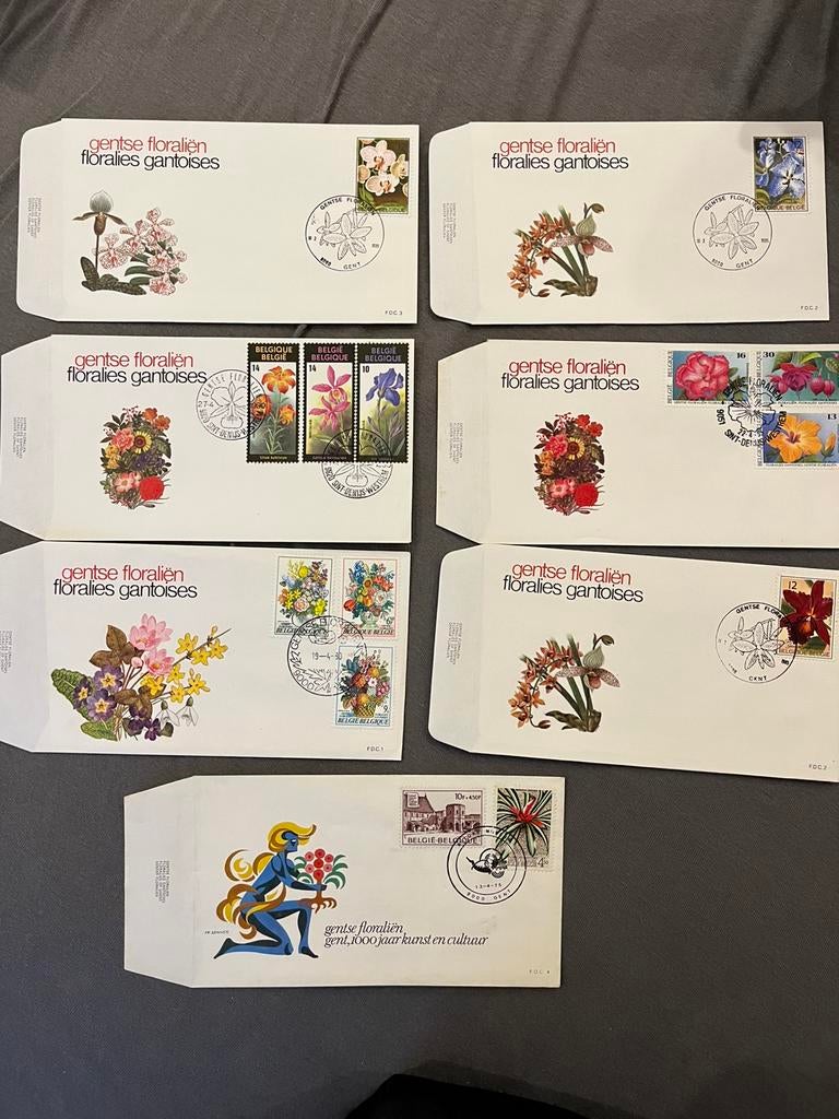 Postzegels gentse floralien, Enlèvement