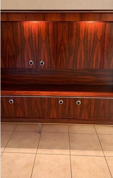 2 armoires design vintage en aspect palissandre | Ensemble, Enlèvement