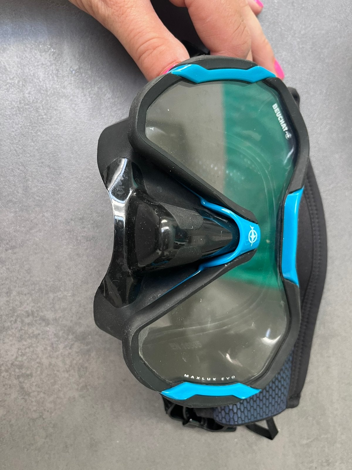 Masque Beuchat MaxLux Evo, Watersport en Boten, Duiken, Zo goed als nieuw, Ophalen of Verzenden