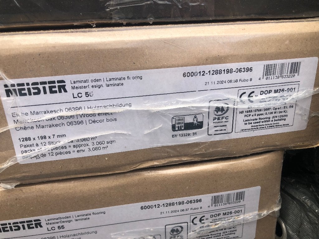 Parquet stratifié Meister, Neuf, 10 à 25 m², Brun, Enlèvement