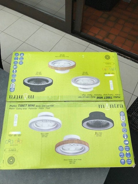 plafondlamp met ventilator, Ophalen, Nieuw, Kunststof