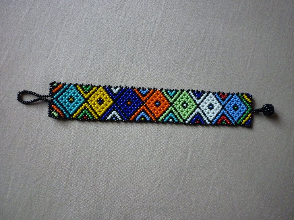 Armband met Kralen voor Meisjes, Handtassen en Accessoires, Kindersieraden, Ophalen of Verzenden, Nieuw, Blauw, Armband
