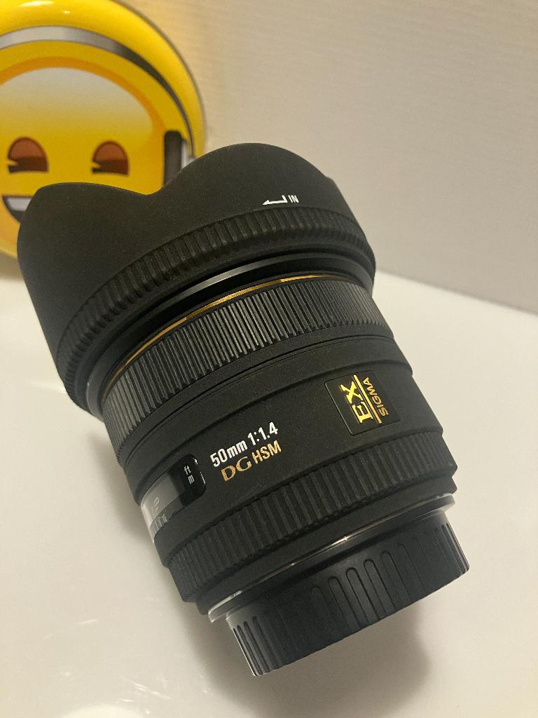 Sigma 50 mm f/1,4 EX DG HSM pour Canon EF, Enlèvement ou Envoi, Comme neuf, Lentille standard