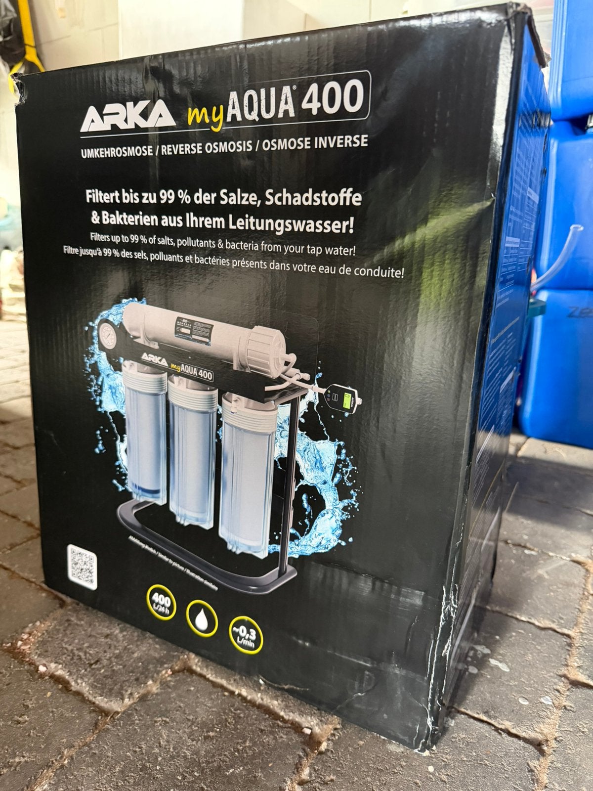Arka myAQUA400 osmose systeem, Dieren en Toebehoren, Vissen | Aquaria en Toebehoren, Ophalen, Zo goed als nieuw