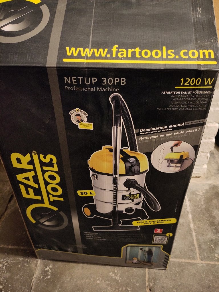 Aspirateur de chantier Fartools 1200W, Enlèvement, Comme neuf, Autres types
