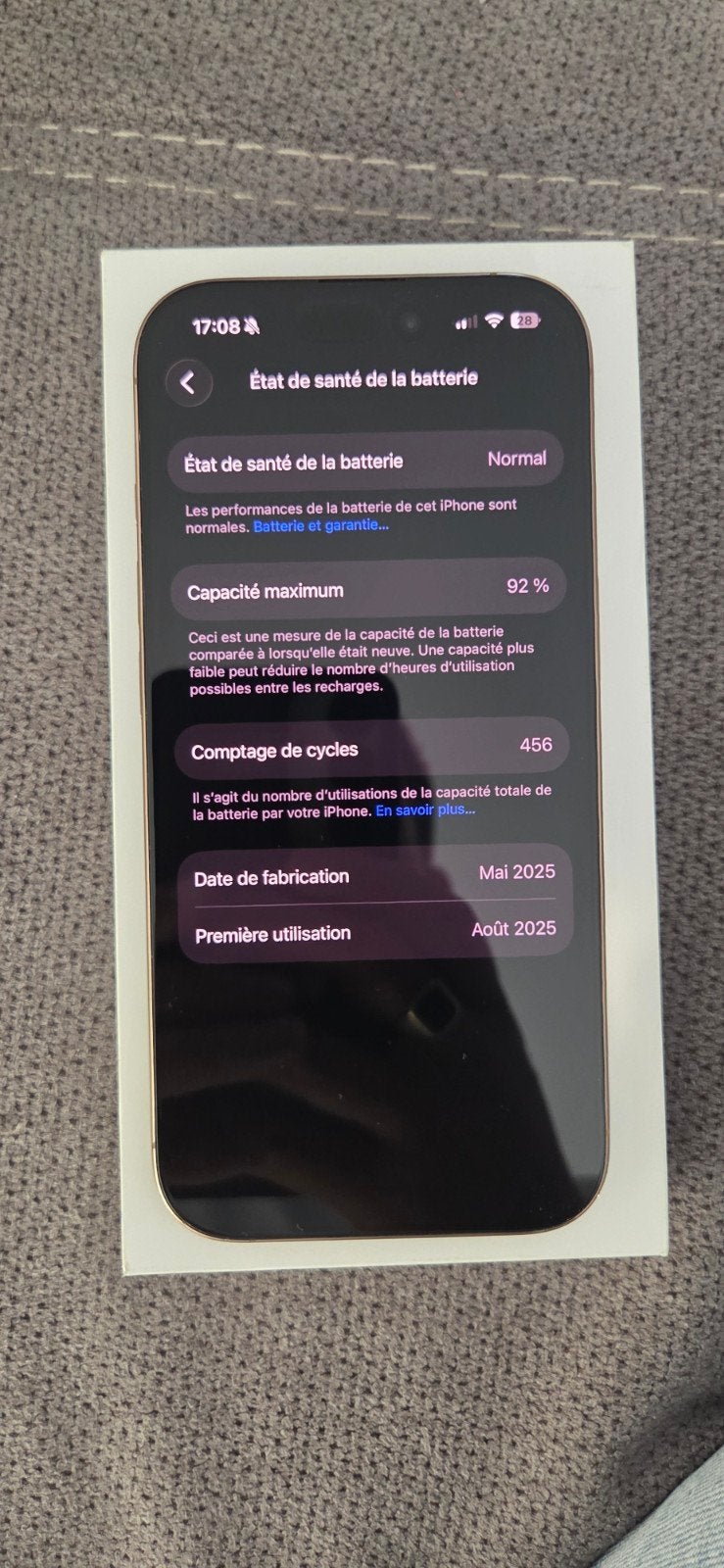 Apple iPhone 16 Pro avec boîte, Télécoms, Enlèvement ou Envoi, IPhone 16 Pro