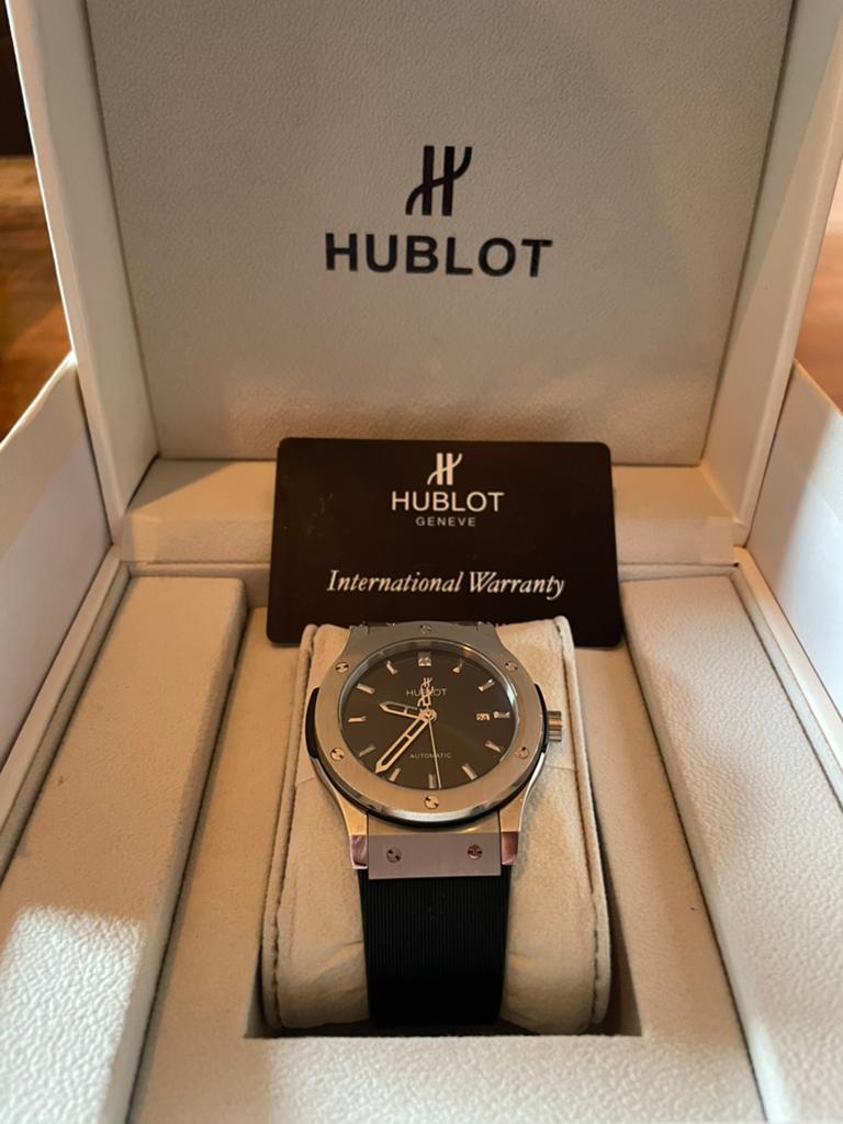 Horloge hublot, Handtassen en Accessoires, Horloges | Heren, Ophalen of Verzenden, Zo goed als nieuw