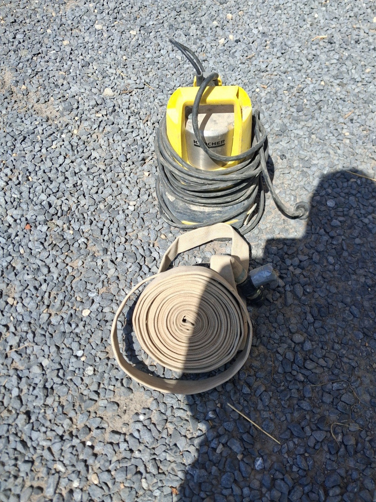 Dompelpomp karcher, Ophalen