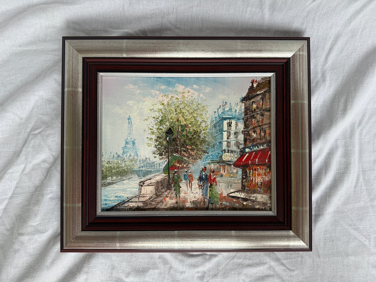 Peinture à l'huile de C. Burnett (1877-1950) - Paris, Enlèvement ou Envoi