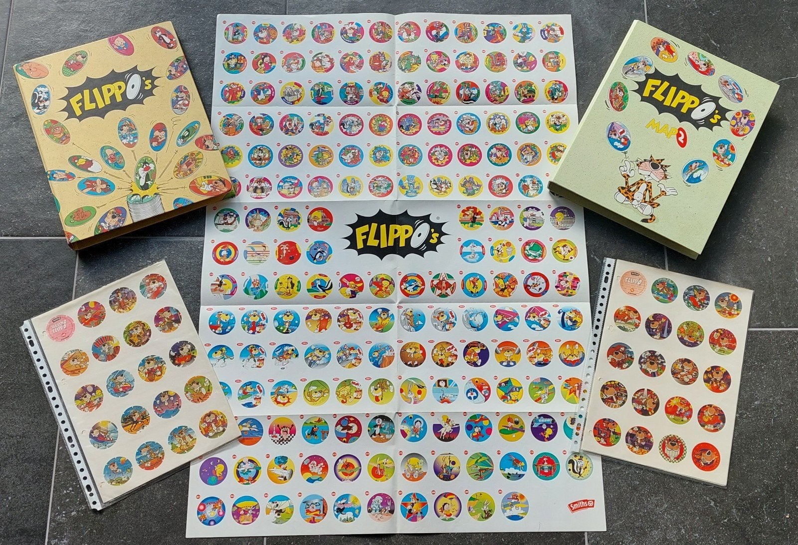 Cartes Flippo avec affiches et feuilles d'autocollants, Collections, Flippos, Enlèvement ou Envoi, Olympique, Collection, Avec classeur(s) de collection