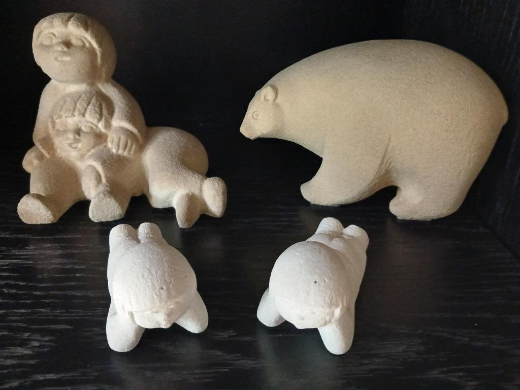 Lot de figurines en pierre blanche, Enlèvement, Comme neuf, Autres types