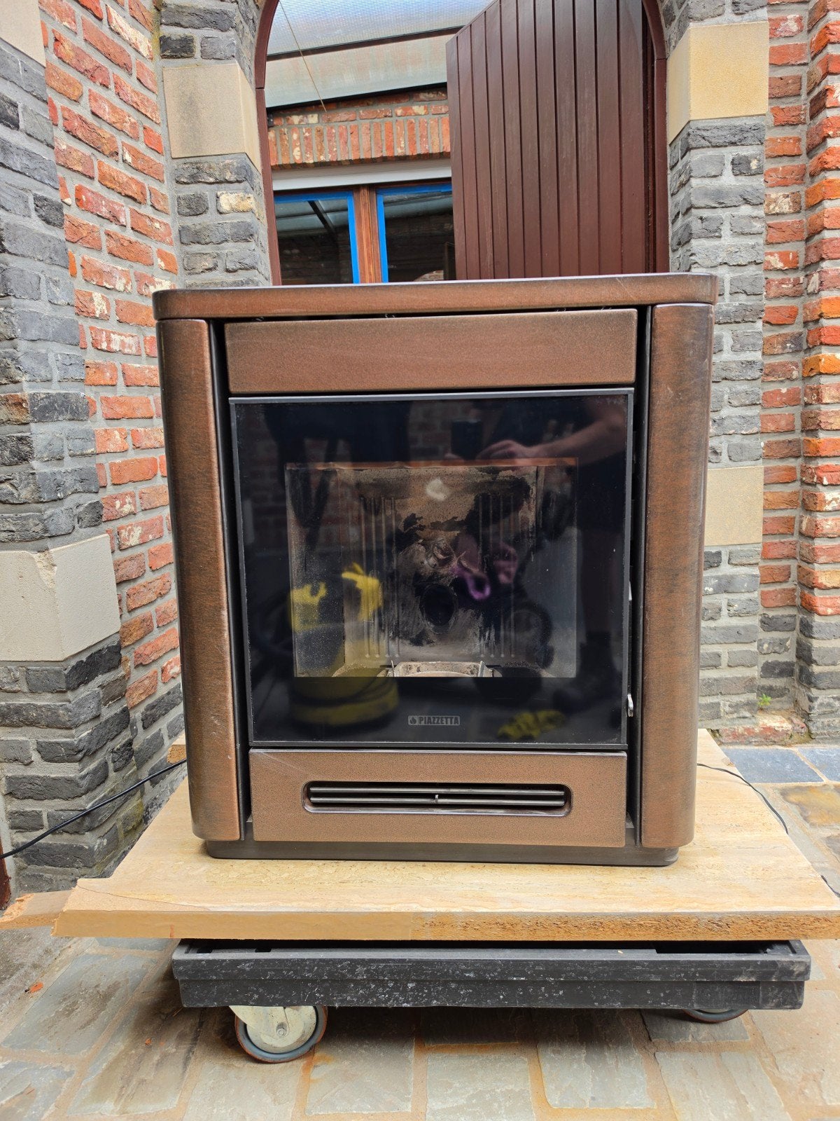 Perfecte Piazzetta P944 te koop!, Huis en Inrichting, Kachels, Ophalen, Gebruikt, Pelletkachel, Vrijstaand