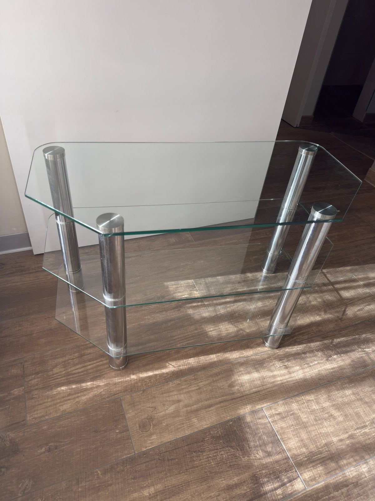 Table en verre élégante, Enlèvement, Comme neuf, Verre