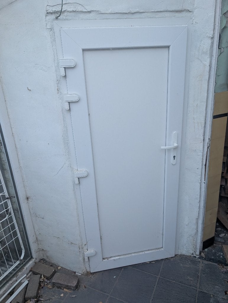 Deur PVC - 1.84 x 0.81, Doe-het-zelf en Bouw, Ophalen, Kunststof, 80 tot 100 cm, Minder dan 200 cm