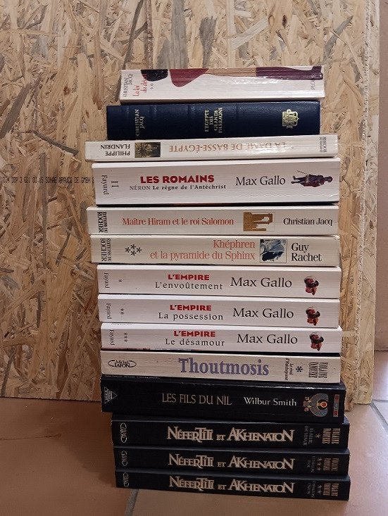 Collection de livres sur l'egypte, Livres, Enlèvement