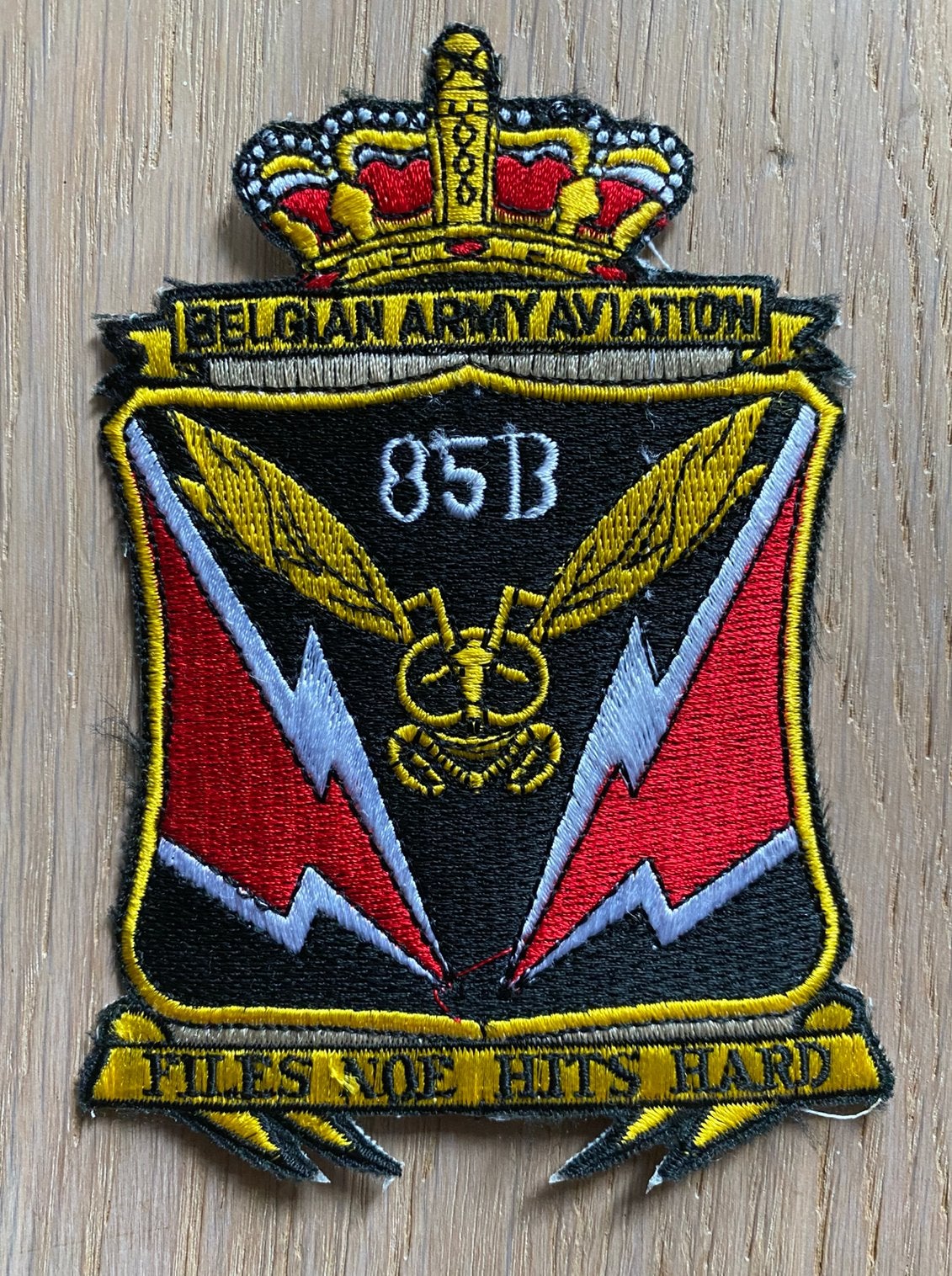 Belgian Army Aviation ( Promo patch 85B ), Ophalen of Verzenden, Nieuw, Patch, Badge of Embleem