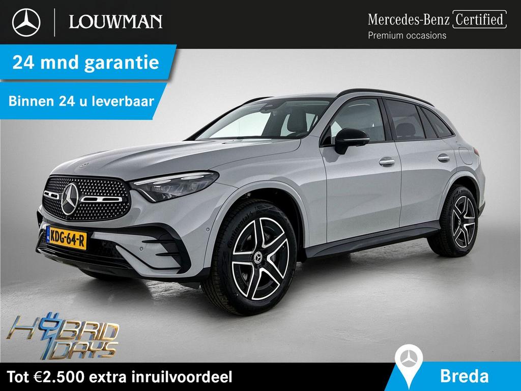 Mercedes-Benz GLC 300 e 4MATIC AMG Plug-In Hybride AMG Line, Auto's, Automaat, Zwart, Hybride Elektrisch/Benzine, Zilver of Grijs