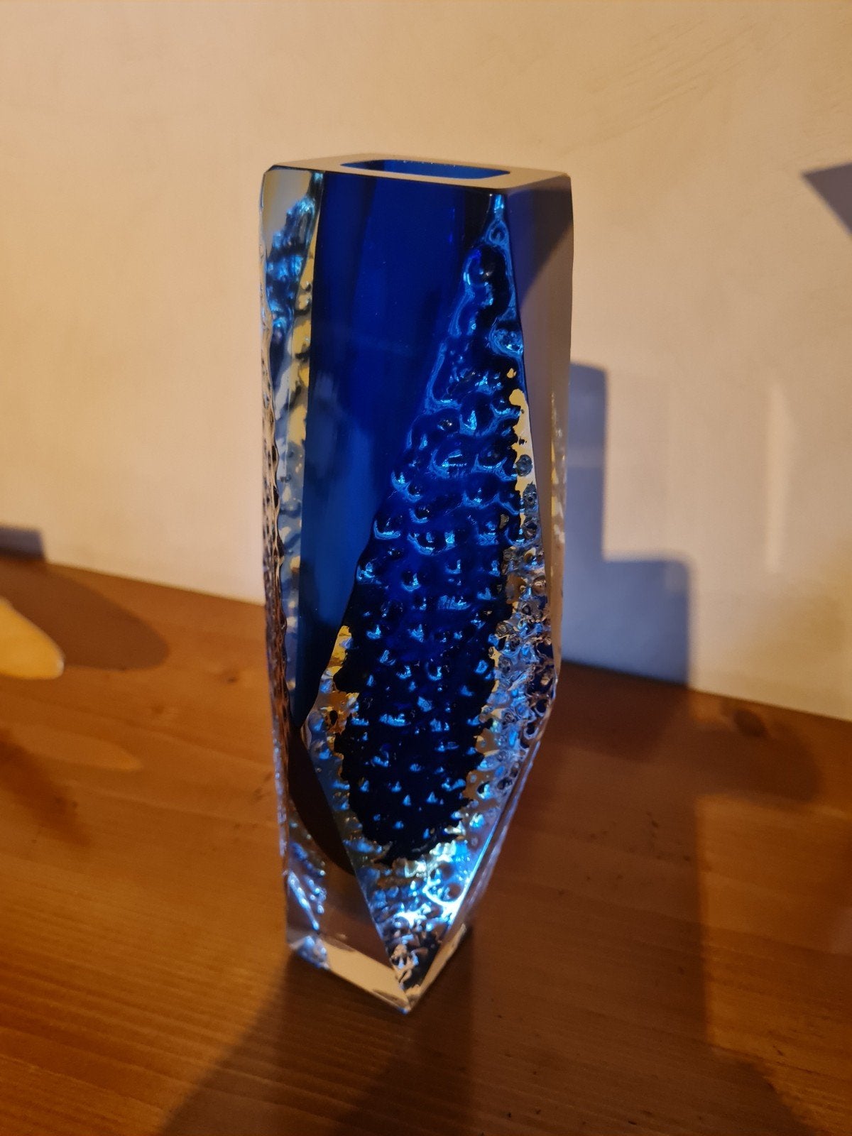 Vaas denkelijk murano glas uit Italië,, Ophalen
