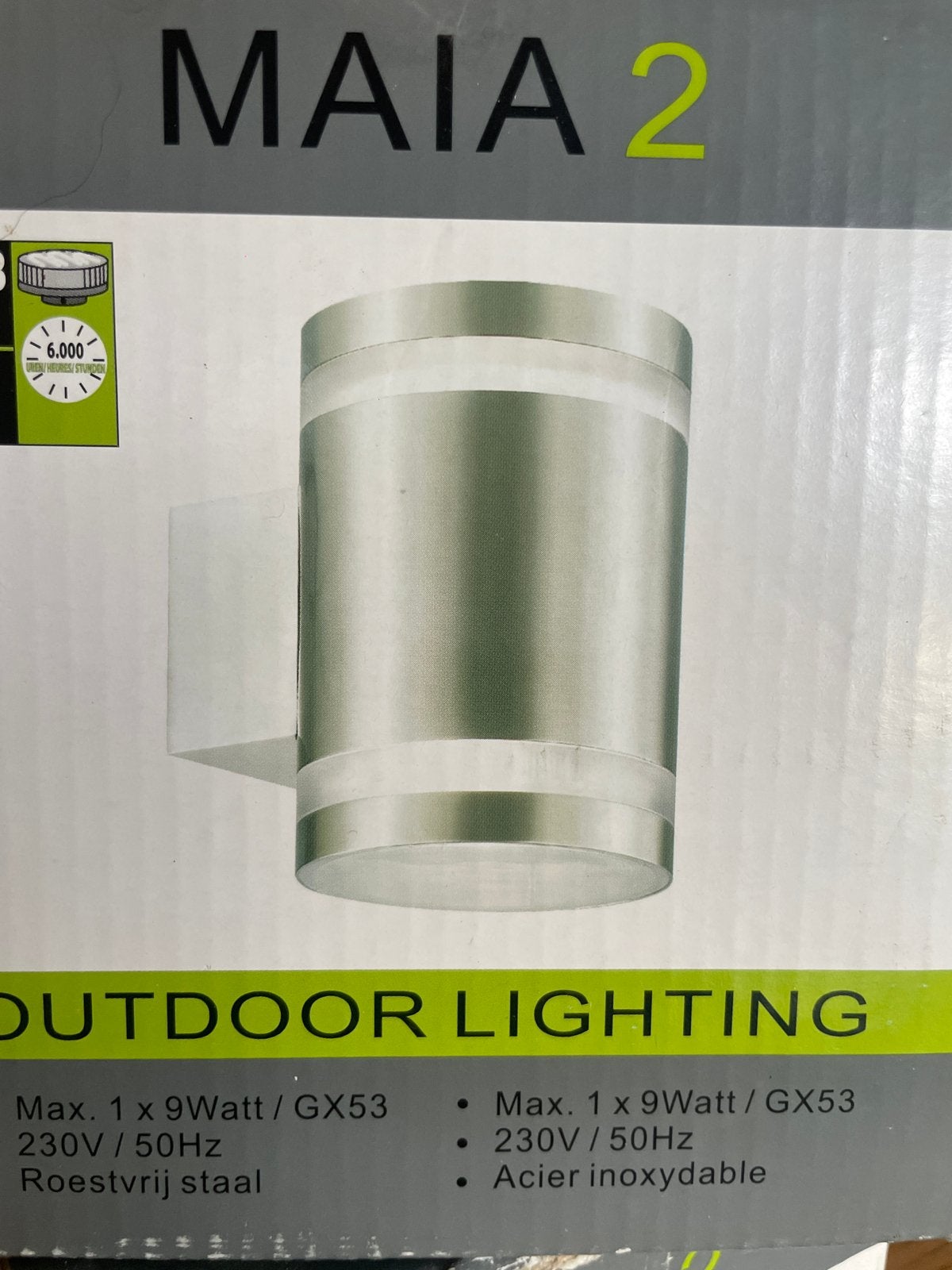Lampes exterieures 220V, Jardin & Terrasse, Enlèvement ou Envoi, Appliques murales, Autres matériaux, Neuf